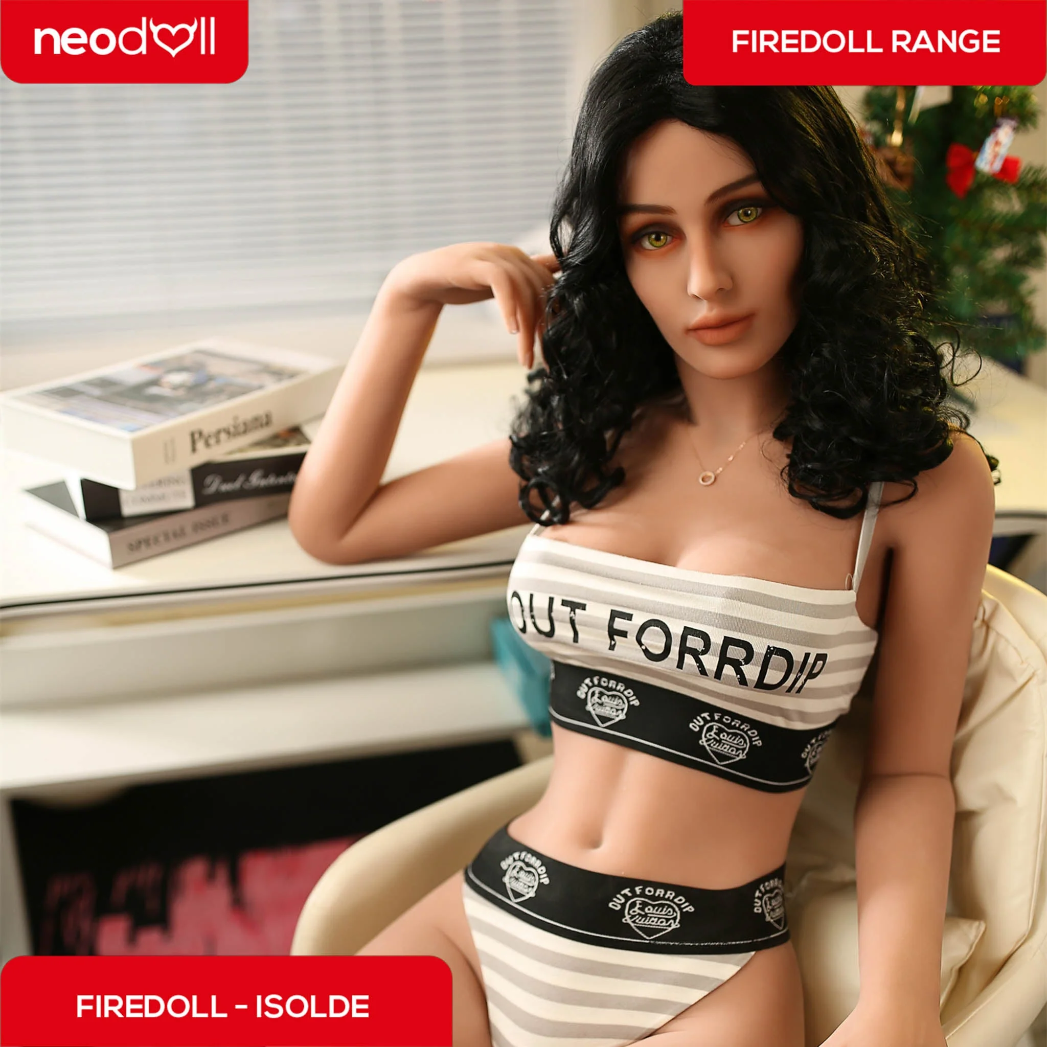 Feuerpuppe - Isolde - Realistische Sexpuppe - 166 cm - Hellbraun - Gelbrust - Image 9